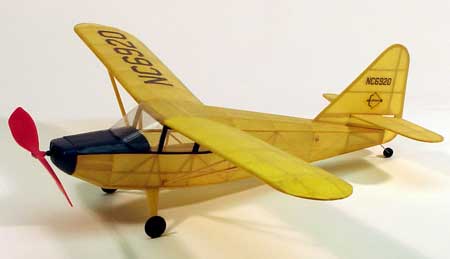 17-1/2" Wingspan Stinson Voyager Rubber Pwd Aircraft Laser Cut Kit