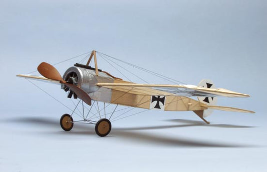 17-1/2" Wingspan Fokker Eindecker E111 Rubber Pwd Aircraft Laser Cut Kit