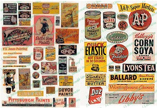 HO 1940-50's Paint & Consumer Signs (54)