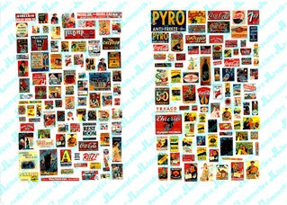 HO 1930-50's Country Store Posters/Signs (185)