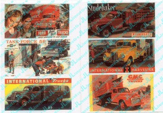 HO 1940-50's Vintage Truck Billboard Signs (6)