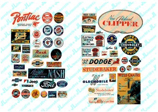 HO 1940-50's Vintage Automotive Posters/Signs (57)