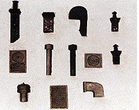 HO Deluxe Roof Stacks & Vents Detail Set