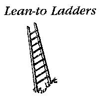 HO Custom 1-1/2" Lean To Ladders Unfinished (4)