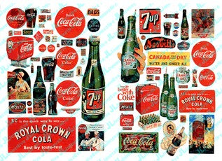 N 1930-60's Vintage Soft Drink Posters/Signs (72)