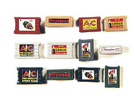 HO Custom Crates Brown, Auto Parts Labels (4)