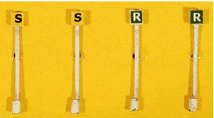 HO Custom Resume/Slow Sign Set (4)