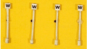 HO Custom Whistle Sign Set (4)