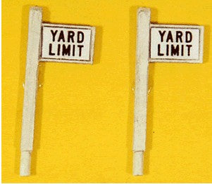 HO Custom Yard Limit Sign Set (2)