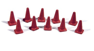 HO Painted Custom Highway Cones (10)