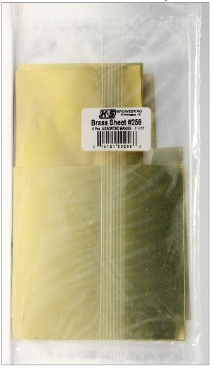 Assorted Shim Brass Sheets (4pc) (6pcs/dlr.pk)