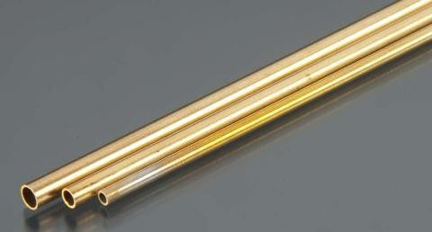 3/32", 1/8", 5/32" Bendable Round Brass Tubes (3/cd)