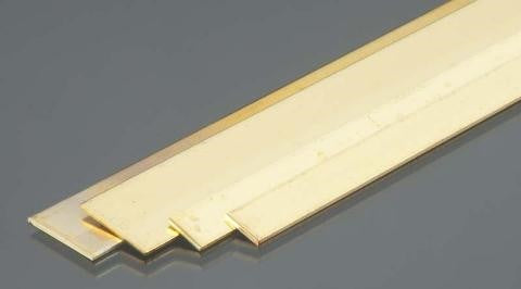 1/4", 1/2" Bendable Flat Brass Strips .032 (4/cd)