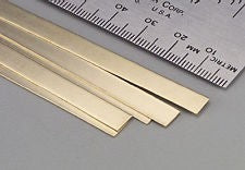 .006"x1/4"x12" Brass Strips (1)