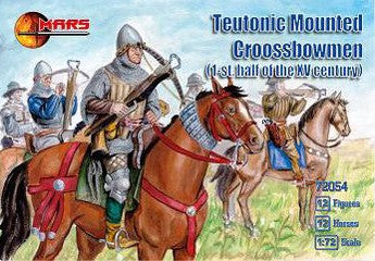 1/72 1st Half XV Century Teutonic Crossbowmen (12 Mtd)