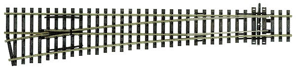 HO Code 100 Large Left Hand Turnout (60" Radius)