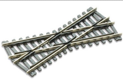 HO Code 100 Short Crossing (24 Degree Angle)