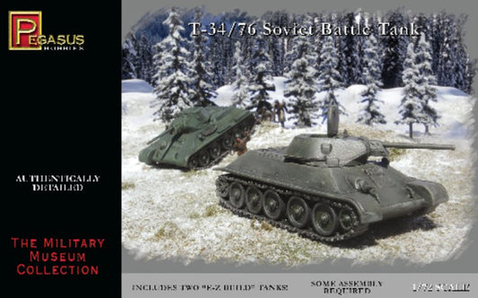 1/72 T34/76 Soviet Battle Tank (2) (Snap)