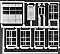 HO Machine Shop Doors & Windows (8)