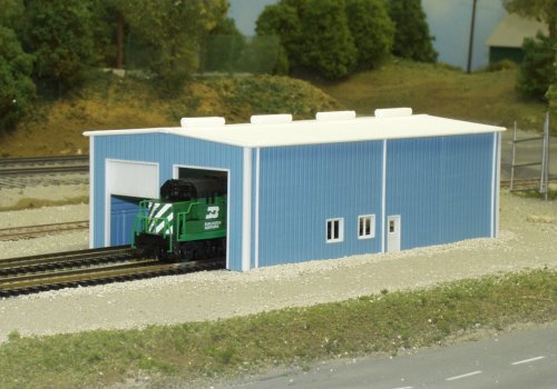 N Two-Stall Engine House Kit