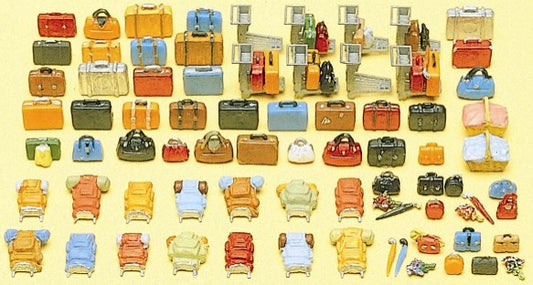 HO Unpainted Luggage (90) (Kit)