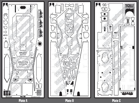 1/12 Wolf WR1 F1 Photo-Etch Detail Set For TAM