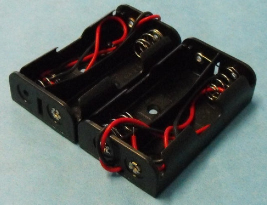 Battery Box 2-Pack each for 2 AA Batteries (wired)