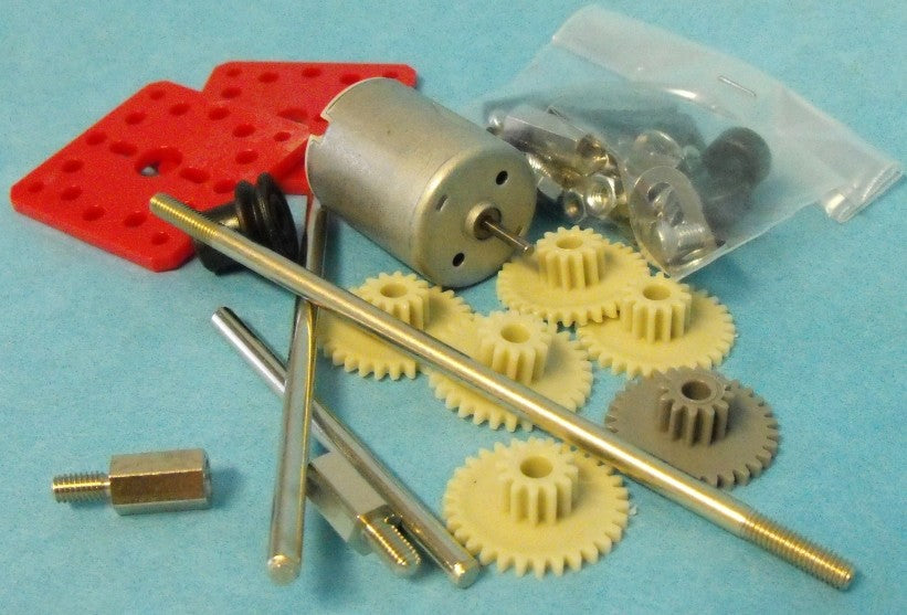 Motor Gear Set & RE280 Motor w/Mounting Plate