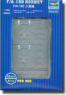 1/700 F/A18D Hornet Aircraft Set for USS Nimitz (12/Bx)