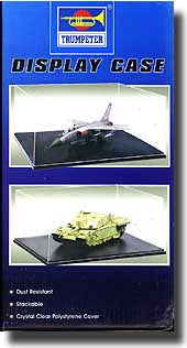 Showcase for 1/18 Autos, 1/48 Planes & 1/35 Tanks (12.5"L x 10.8"W x 5.34"H) Black Base