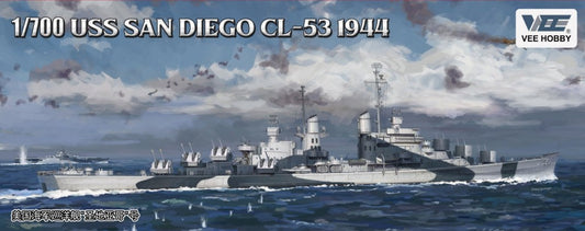 1/700 USS San Diego CL53 Light Cruiser 1944