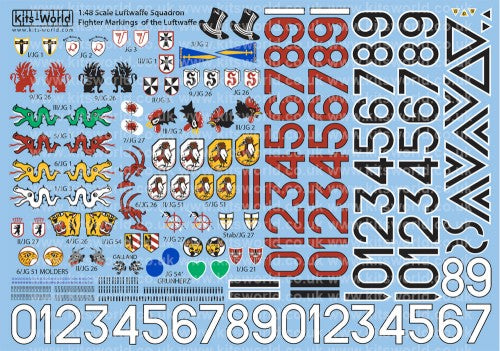 1/48 Luftwaffe Squadron Fighter Markings