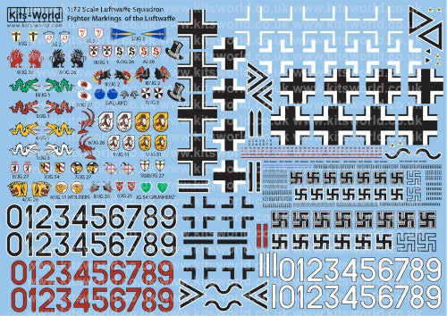 1/72 Luftwaffe Squadron Fighter Markings