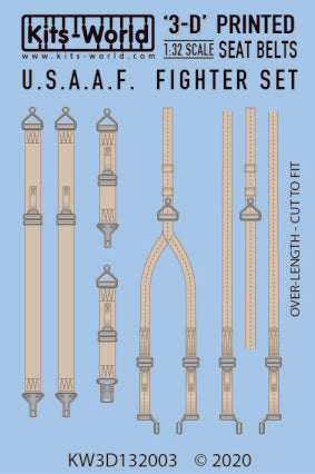 1/32 3D Color Seatbelts USAAF Fighters