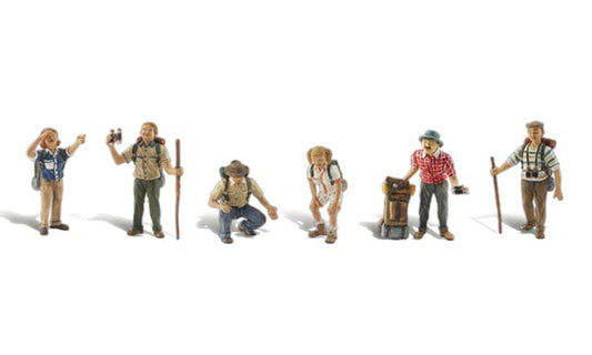 HO Scenic Accents Take a Hike (6 Hikers)