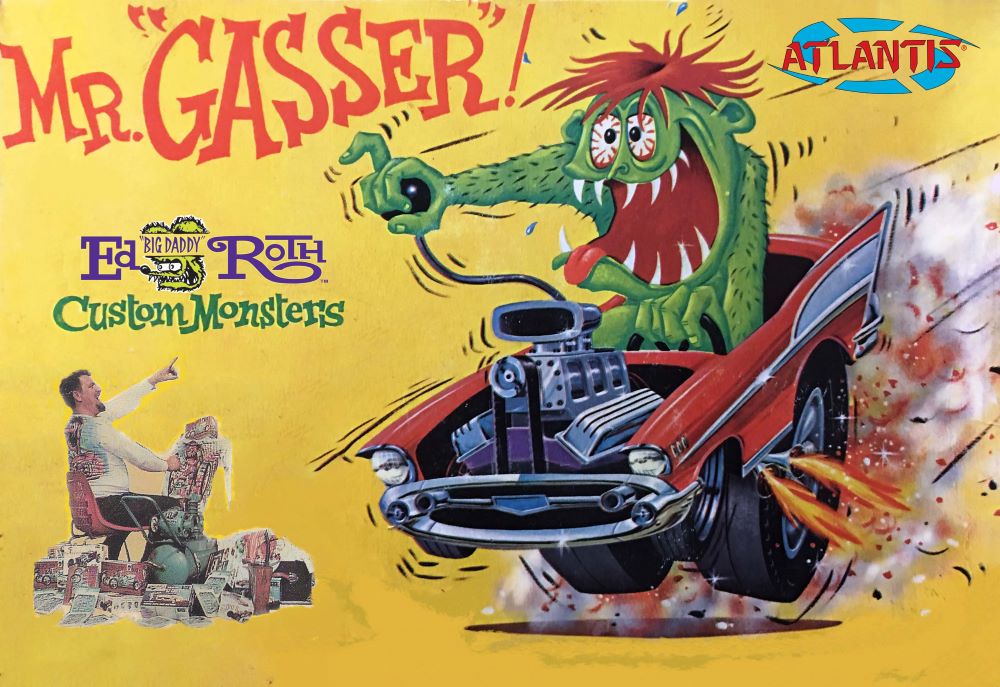 1/25 Ed Big Daddy Roth Mr. Gasser Car & Figure 7" Tall (formerly Revell)