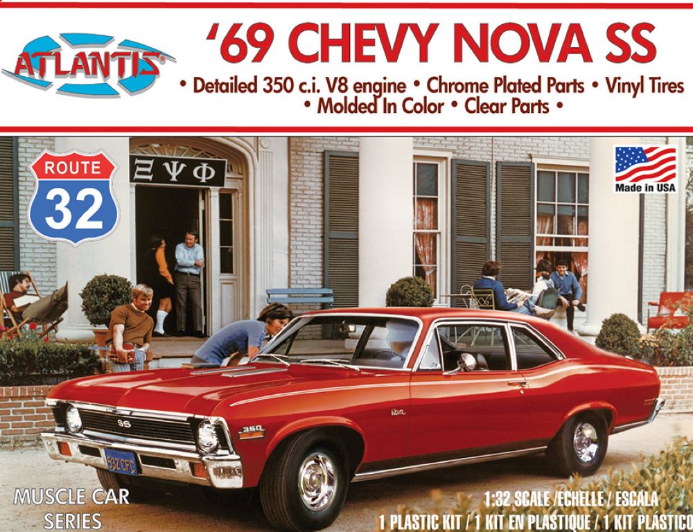 1/32 1969 Chevy Nova SS Route 32 Car (formerly Monogram)