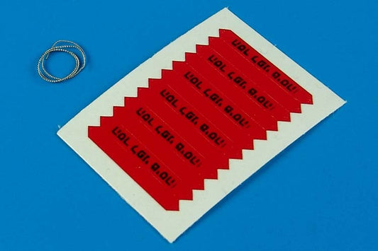 1/32 Remove Before Flight Flags IDF Black Lettering (Decals) (D)