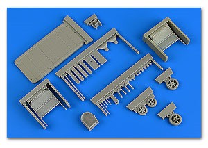 1/32 US 2-Ton Wood Deck Trailer (Caster Steer) (D)