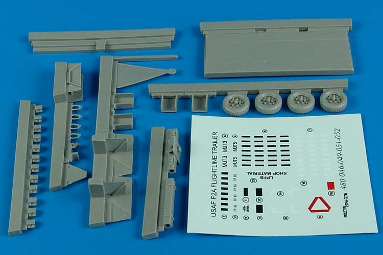 1/48 USAF F2A Flightline Steel-Type Platform Trailer (D)