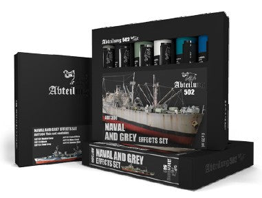 Naval & Grey Effects Weathering Oil Paint Set (6 Colors) 20ml Tubes