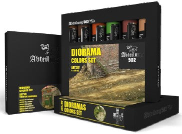 Dioramas Weathering Oil Paint Set (6 Colors) 20ml Tubes