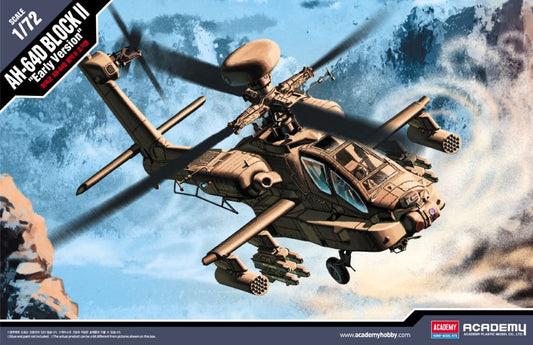 1/72 AH64D Apache Block II Early Version Helicopter