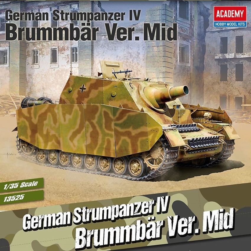 1/35 German Sturmpanzer IV Brummbar Mid Version Tank