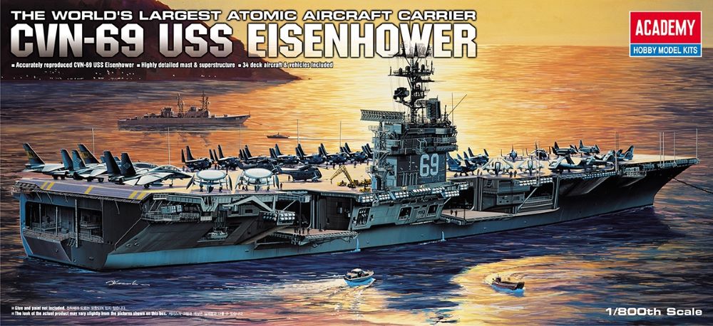 1/800 USS Eisenhower CVN69 Aircraft Carrier