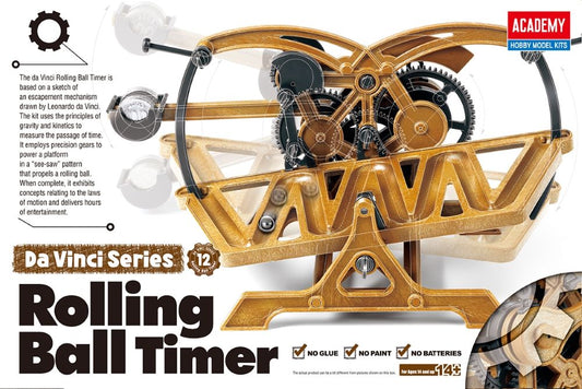 DaVinci Rolling Ball Timer (Approx 8"L) (Snap)