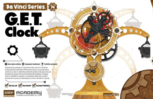 DaVinci G.E.T Clock (Approx 8.5" T) (Snap)