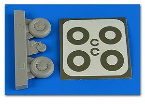 1/32 Bucker Bu131 Wheels & Paint Masks Disc Cover For ICM (D)