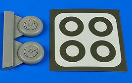1/48 Spitfire Mk V Wheels & Paint Masks For ARX (D)