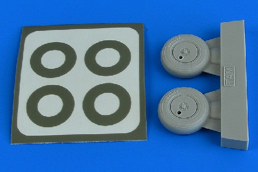 1/48 Spitfire Mk I Wheels w/Covers & Paint Masks For TAM (D)